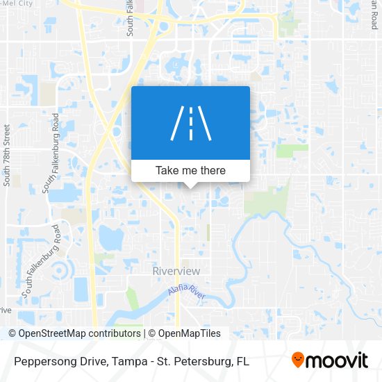 Peppersong Drive map