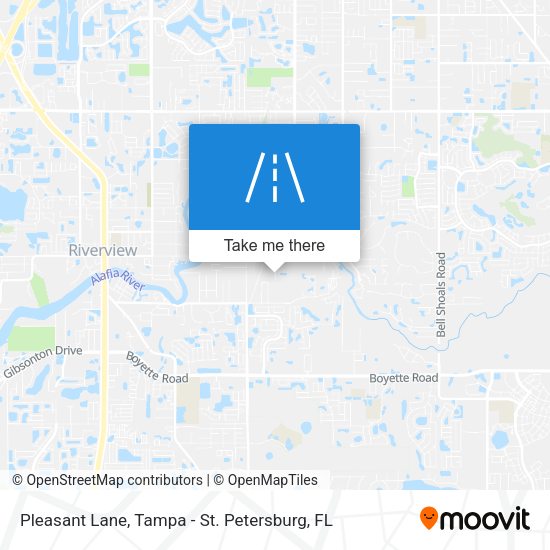 Mapa de Pleasant Lane