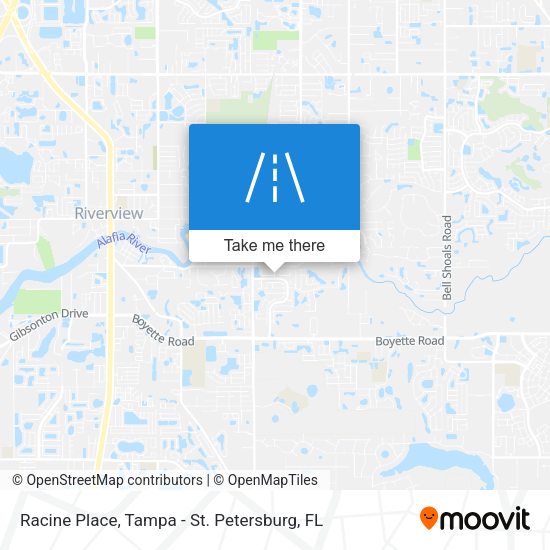 Racine Place map