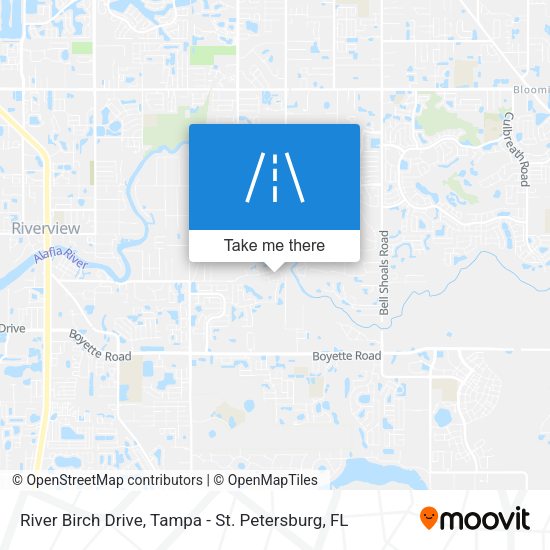 River Birch Drive map