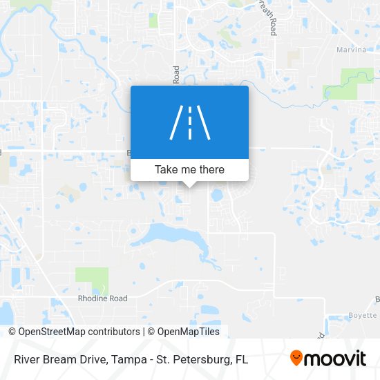 River Bream Drive map