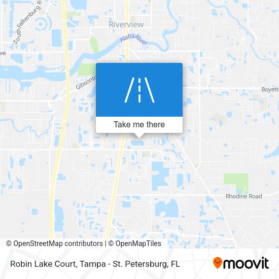 Robin Lake Court map
