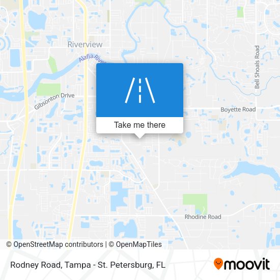 Rodney Road map