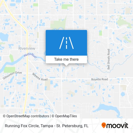 Running Fox Circle map