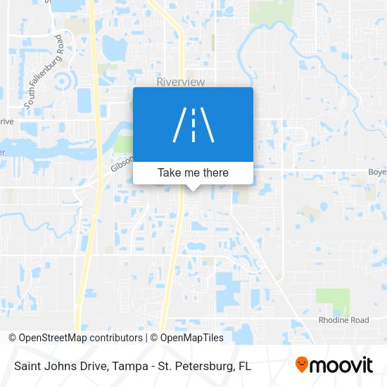 Saint Johns Drive map