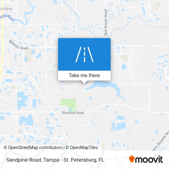 Sandpine Road map