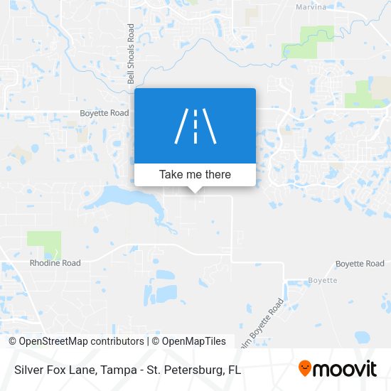 Silver Fox Lane map
