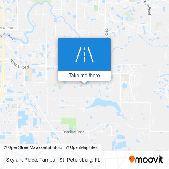 Skylark Place map