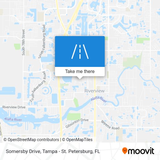 Somersby Drive map