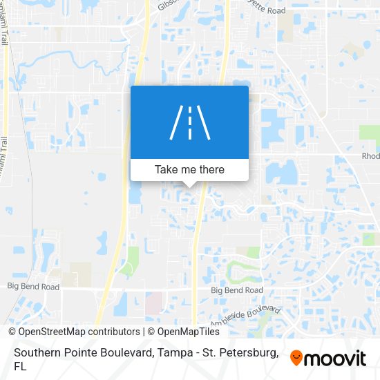 Southern Pointe Boulevard map