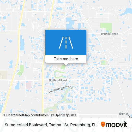 Summerfield Boulevard map