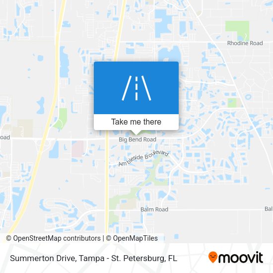 Summerton Drive map