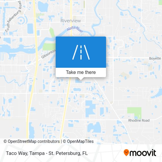 Taco Way map