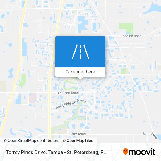 Torrey Pines Drive map