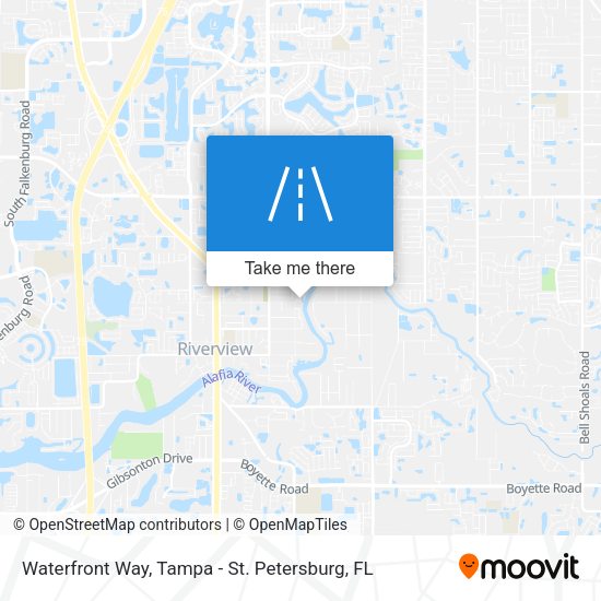Waterfront Way map