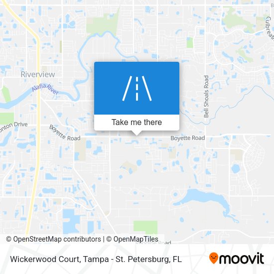 Wickerwood Court map
