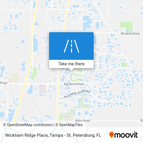 Wickham Ridge Place map