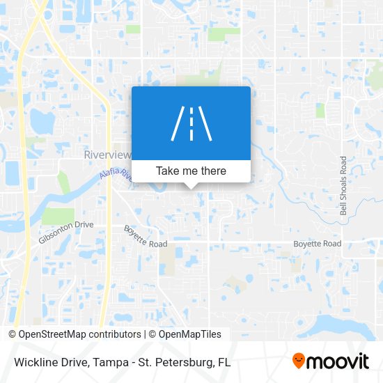 Wickline Drive map