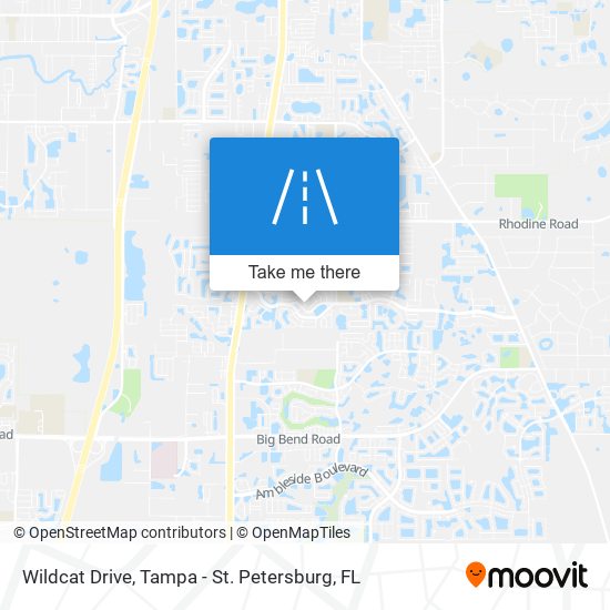 Wildcat Drive map