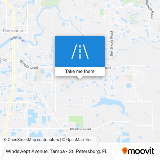 Mapa de Windswept Avenue
