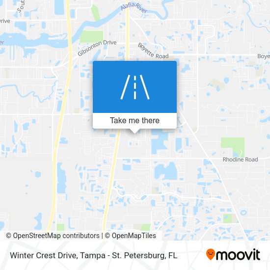 Mapa de Winter Crest Drive