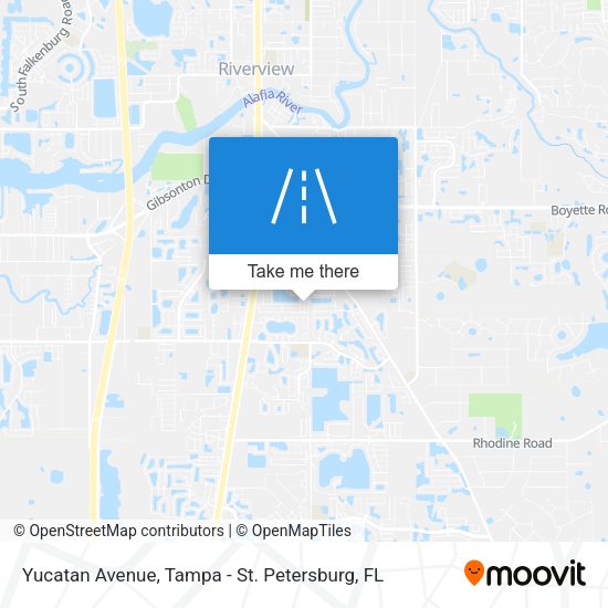 Yucatan Avenue map
