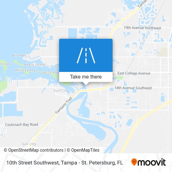 10th Street Southwest map