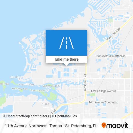 11th Avenue Northwest map