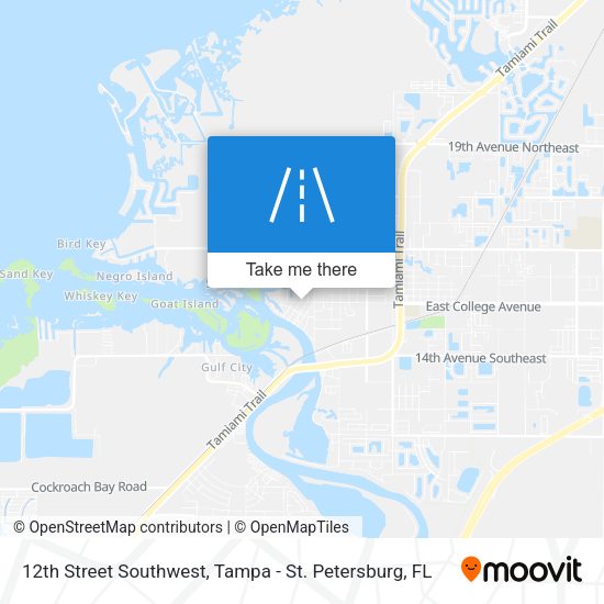 12th Street Southwest map