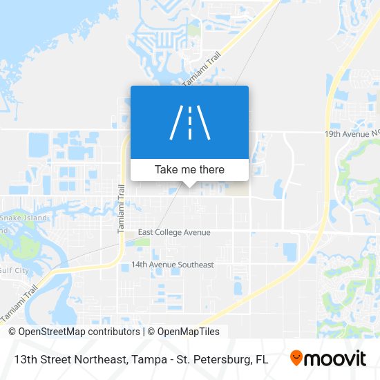 13th Street Northeast map