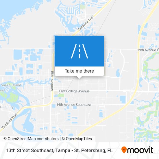Mapa de 13th Street Southeast