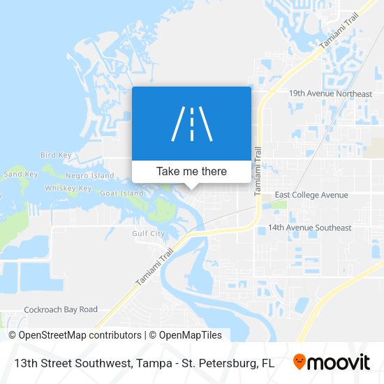 Mapa de 13th Street Southwest