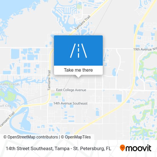 Mapa de 14th Street Southeast