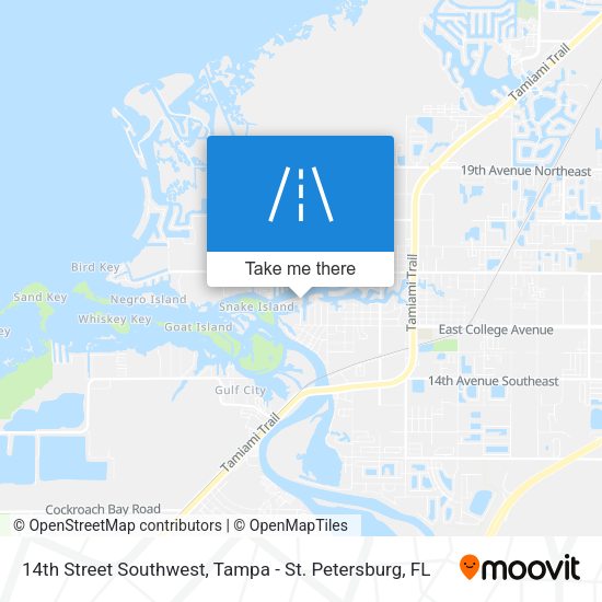 14th Street Southwest map