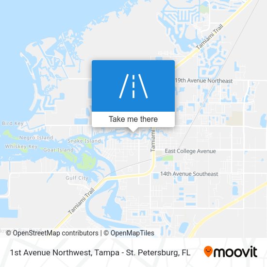 1st Avenue Northwest map