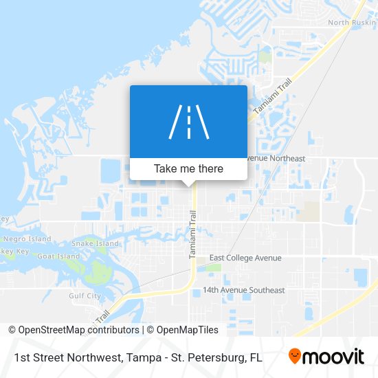 Mapa de 1st Street Northwest