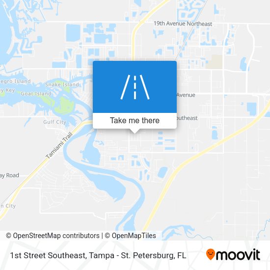 Mapa de 1st Street Southeast