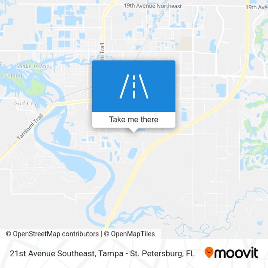 21st Avenue Southeast map