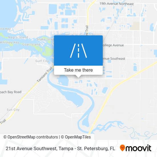 Mapa de 21st Avenue Southwest