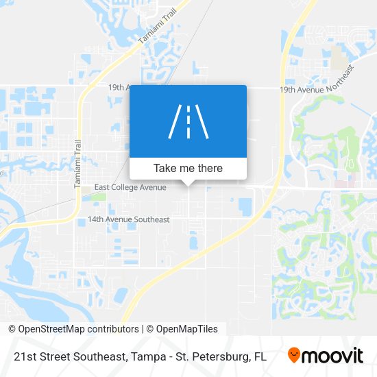 21st Street Southeast map