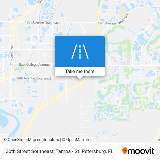 30th Street Southeast map