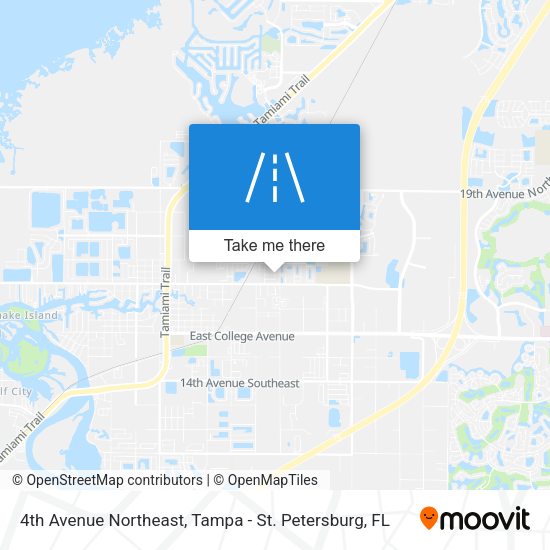 4th Avenue Northeast map