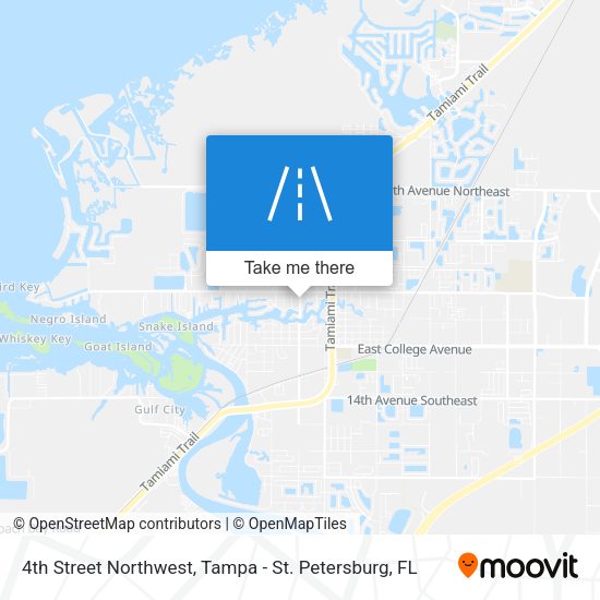 4th Street Northwest map