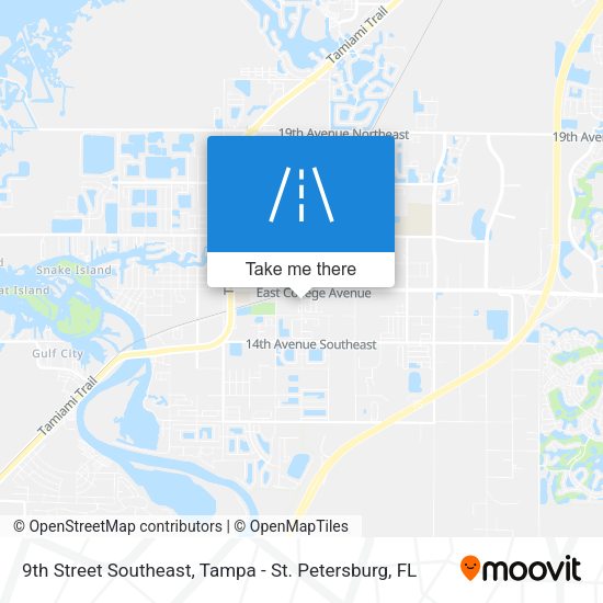 Mapa de 9th Street Southeast