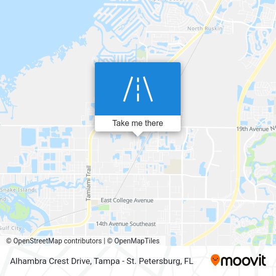 Alhambra Crest Drive map