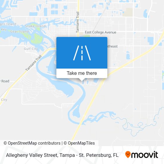 Mapa de Allegheny Valley Street