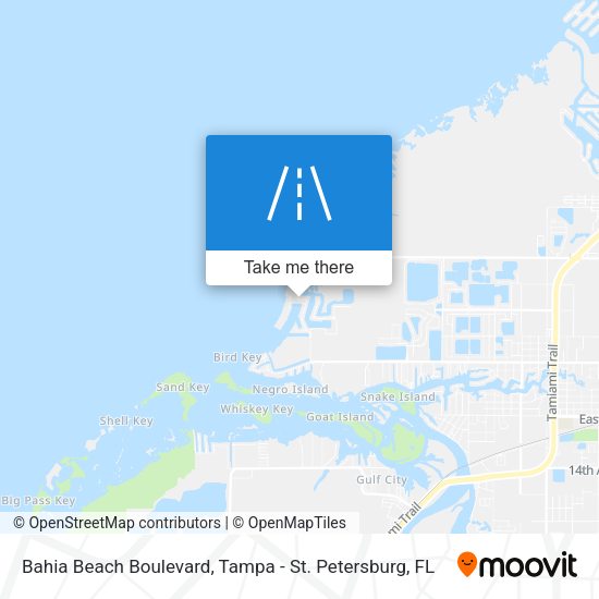 Bahia Beach Boulevard map