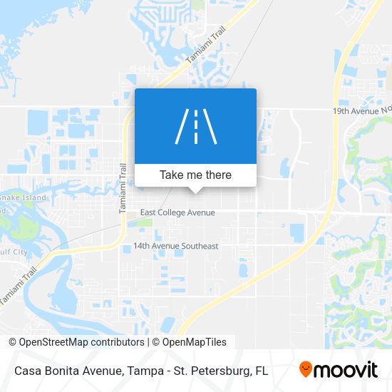 Casa Bonita Avenue map