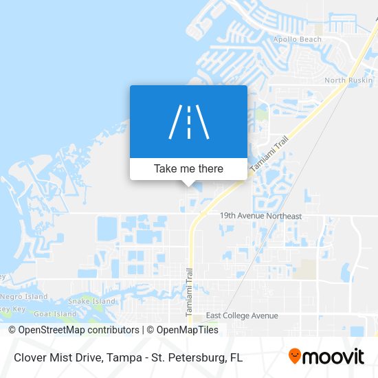 Clover Mist Drive map