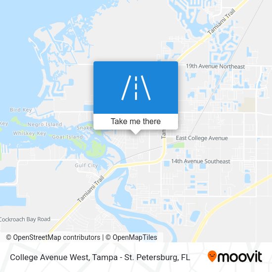 Mapa de College Avenue West
